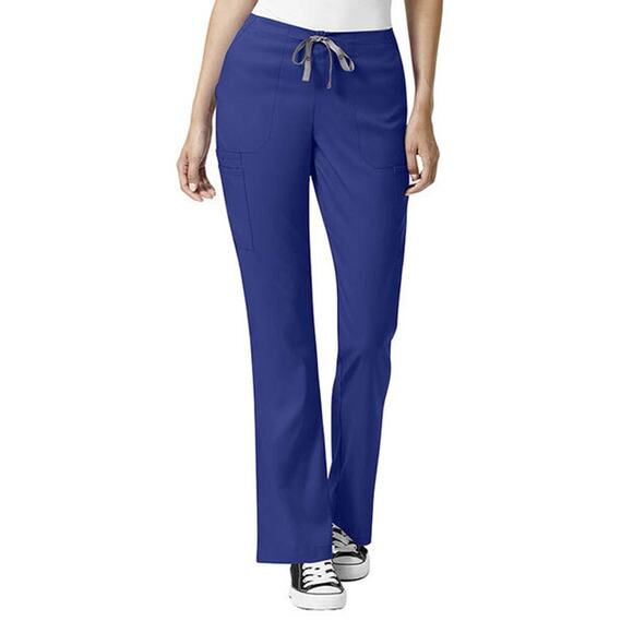 Spread Good Cheer Wonderwink Sz 2X Drawstring Cargo Scrub Pants Galaxy Blue 5319 - Picture 1 of 5